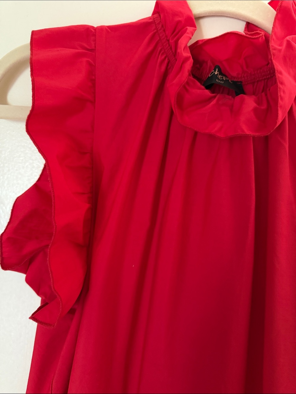 Chepe Red Ruffled Maxi Dress - Picture 3 of 4